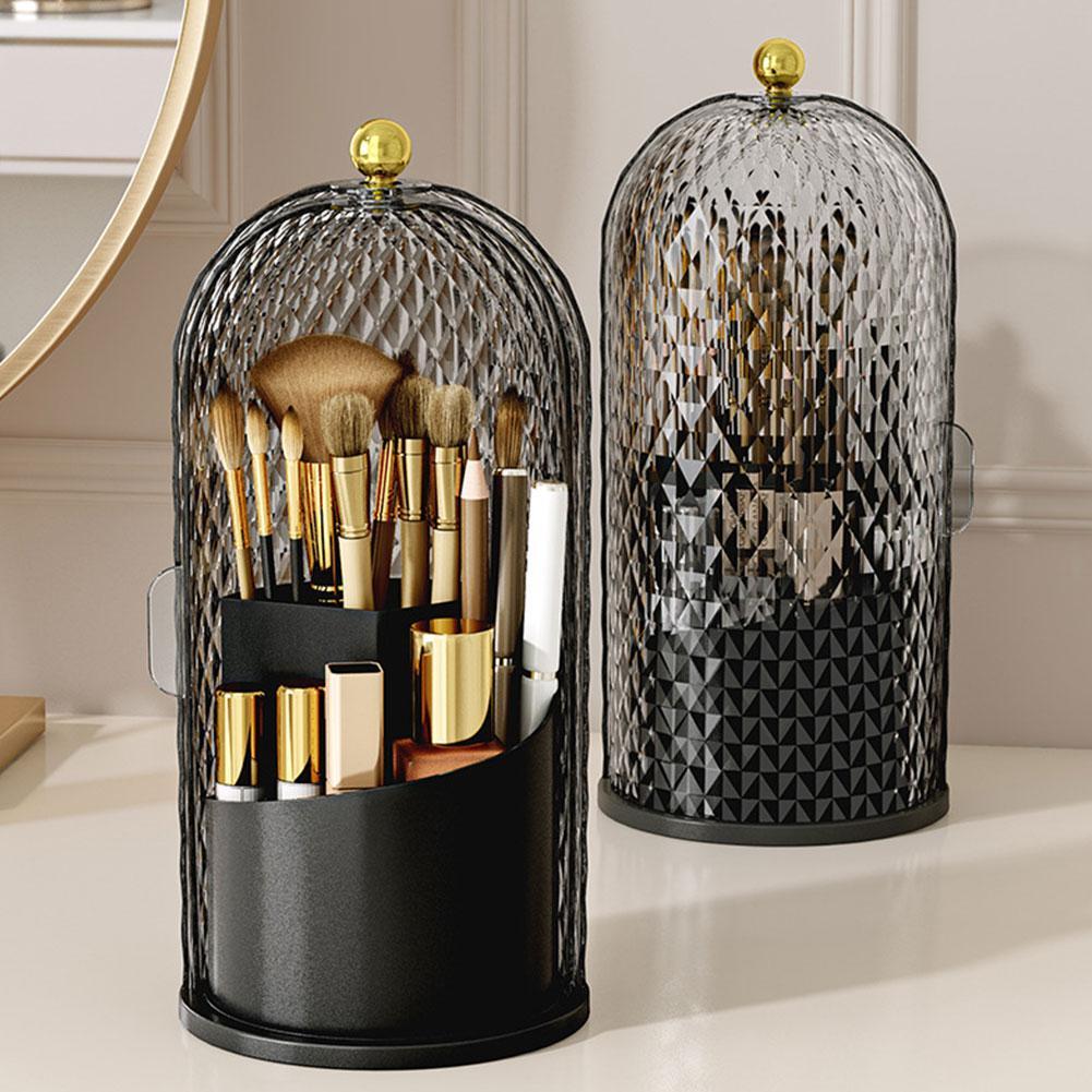 Luxury Skincare Containers - Makeup Brush Holder 360° Rotating Lipstick