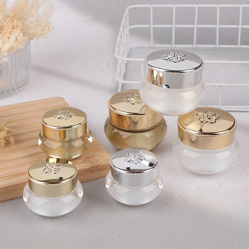 Luxury Skincare Containers - Acrylic Empty Travel Cream Jars 5/10/20g