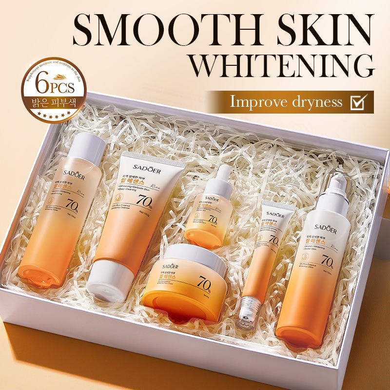 Luxury Skincare Kit - 70% Rice Moisturizing Anti-Wrinkle Skincare 6pcs/Set