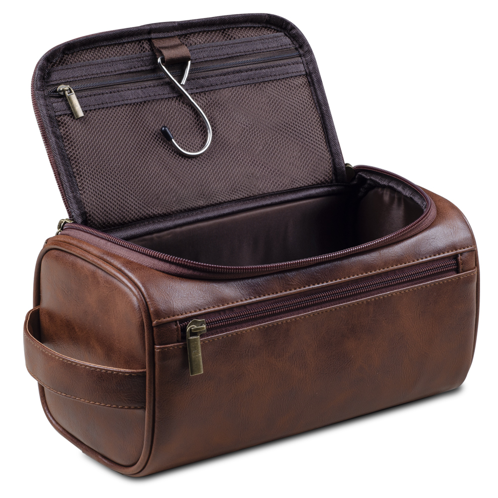 Men PU Vintage Luxury Toiletry - Luxury Skincare Containers recension och pris
