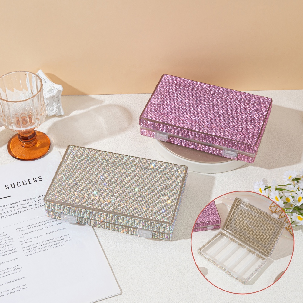Luxury Shiny Rhinestone Storag - Luxury Skincare Containers recension och pris