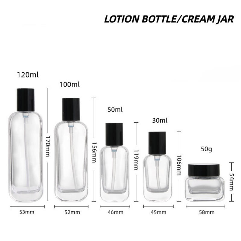 【Logo Custom】1Pcs Luxury Clear - Luxury Skincare Containers recension och pris