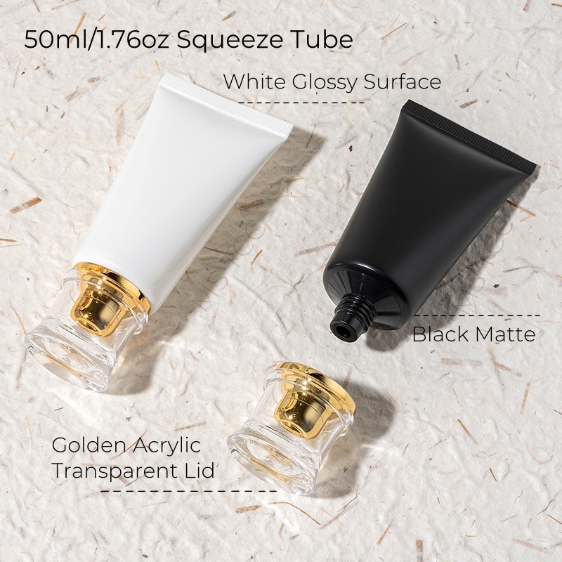 10Pcs 50ml Plastic Squeeze Tub - Luxury Skincare Packaging Wholesale recension och pris