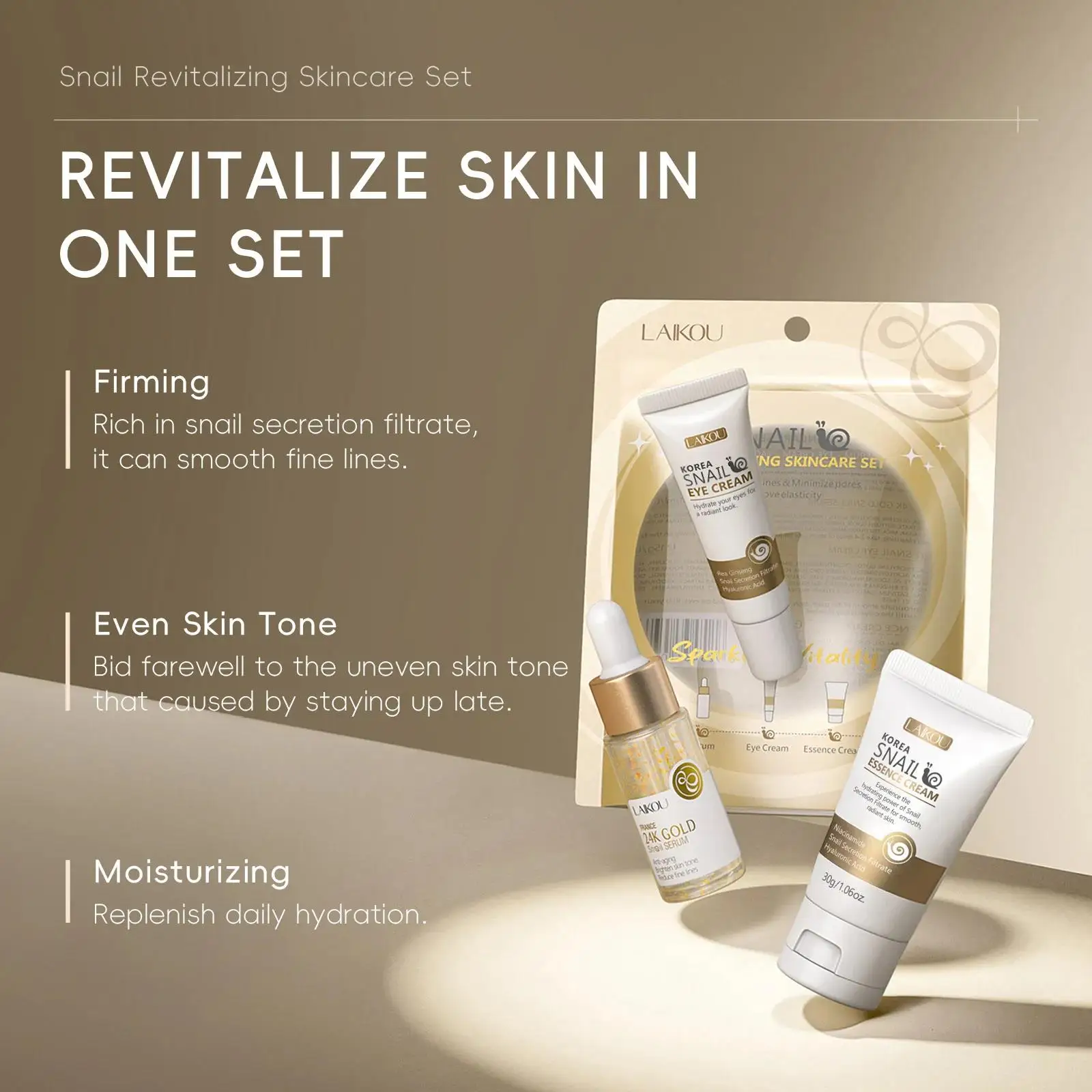24K Gold Snail Repair Serum Ey - Luxury Skincare Line recension och pris