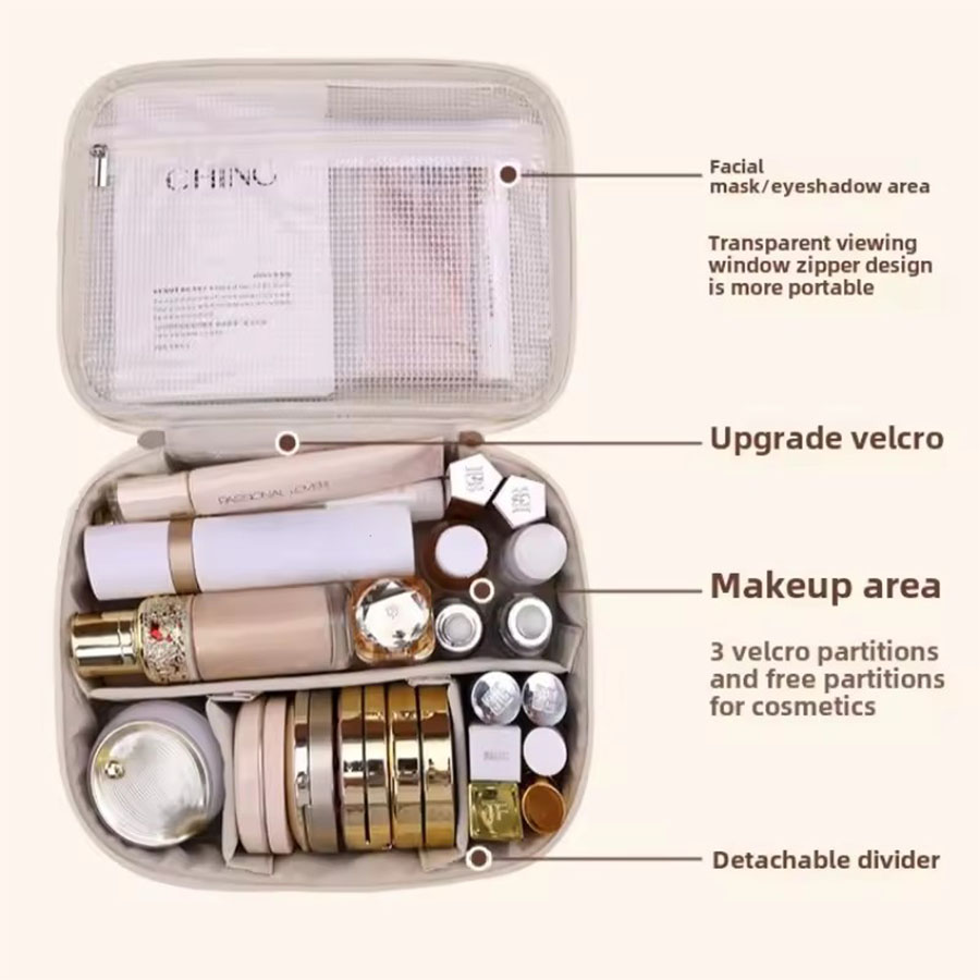New Women's Cosmetic Bag Porta - Luxury Skincare Containers recension och pris