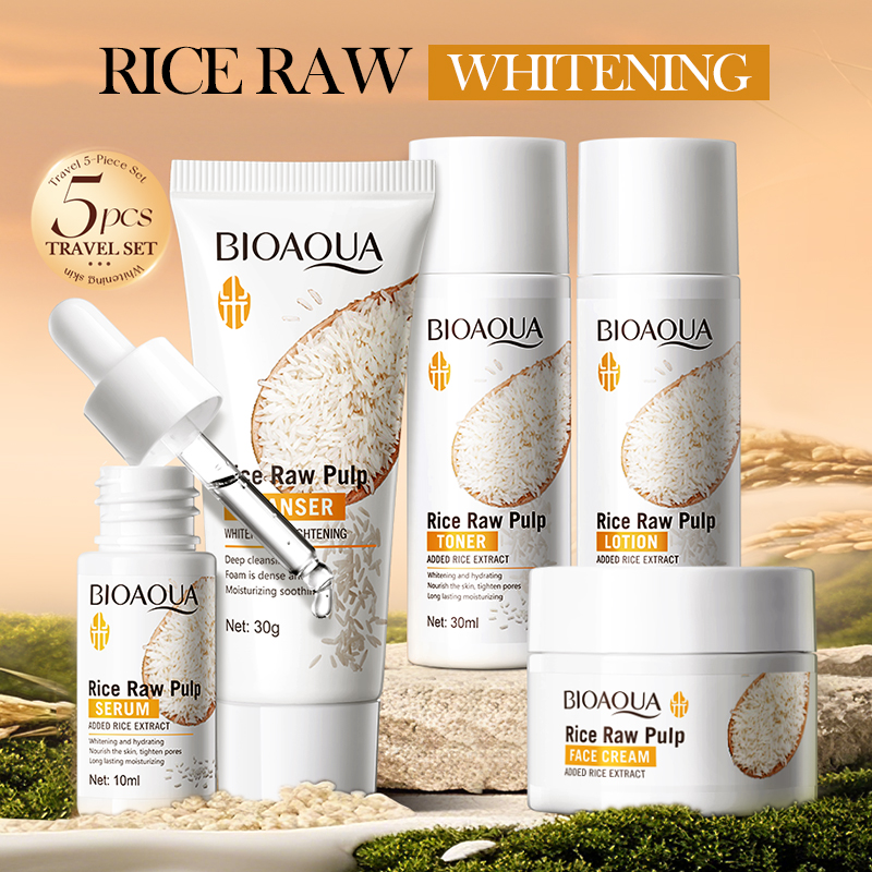 Rice Puree Skin Care Set & Soa - Luxury Skincare Kit recension och pris