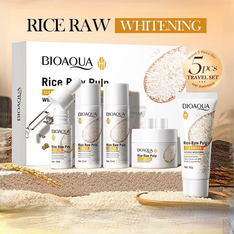 Rice Puree Skin Care Set & Soa - Luxury Skincare Kit recension och pris